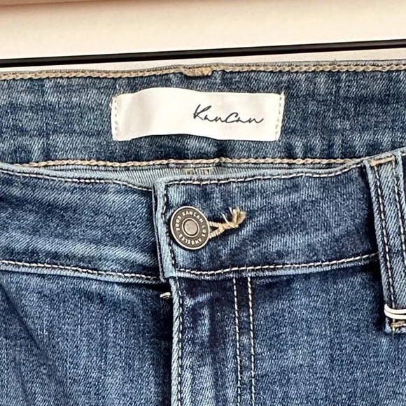 Kancan Ladies Mid Rise Flare Dark Wash Denim Jeans in Size 11/29 - Picture 8 of 8
